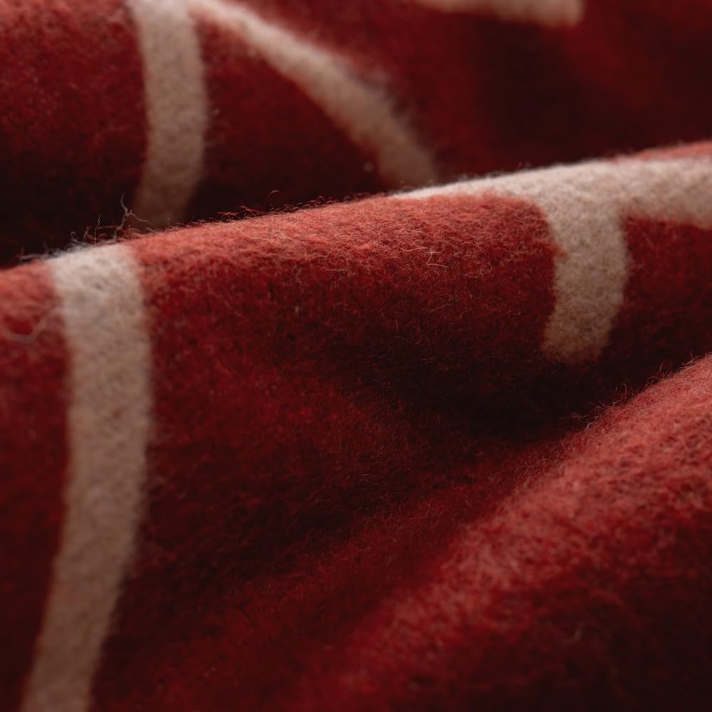 Arcturus Rainier Wool Blanket - 4.5lbs Warm, Heavy, Washable, Large | Great for Camping, Outdoors, Survival & Emergency Kits (Sunset Peak)