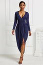 Trendy Ruched High-Low Dress