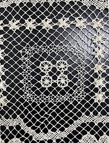 Fennco Styles Handmade All-Over Tuscany Lace Tablecloth