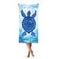 Lornarta Oversized Beach Towel 55x27in Sea Turtle Quick Dry Soft Polyester