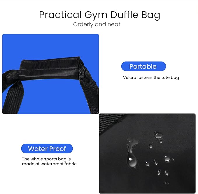 C&F BOGMOST Small Gym Bag for Travel & Duffel - 20 Inch Lightweight Carry On Bag for Men & Women, Mini Duffel Bag,Perfect for Sports, Weekend Trips, and Overnight Stays, Purple
