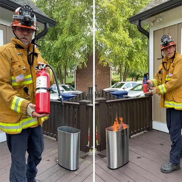 Prepared Hero Fire Spray - Mini Fire Extinguishers for House, Car, Garage - Kitchen Small Fire Extinguisher for Home, 100% Organic - Compact, Portable & Easy to Use, Non-Toxic - 2 Pack