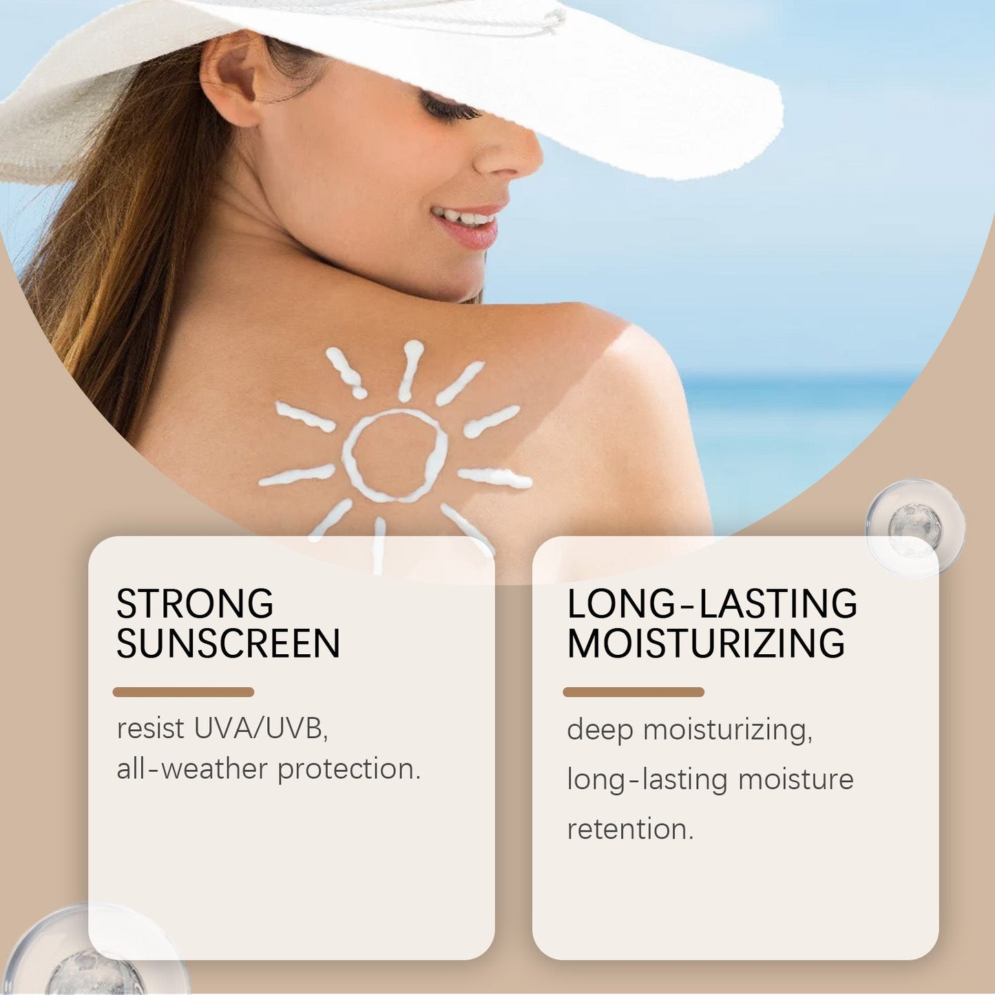 Refreshing Texture Not Oily Moisturizing And Caring Skin Isolation UV Protection Butter Protective Cream