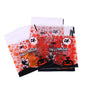 LUKYPORT Halloween Treat Bags 4x4in Self Adhesive Cellophane 100 PCS Orange