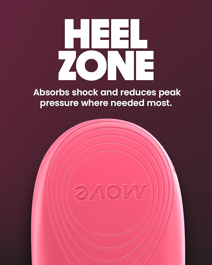 MOVE Baseline - All-Purpose Insoles - Sock Liner - Ultra Thin Shock Absorption - Maximum Freedom of Movement and Energy Return for Cleats, Shoes, Running, Basketball, Baseball (M5-5.5/WM6.5-7)