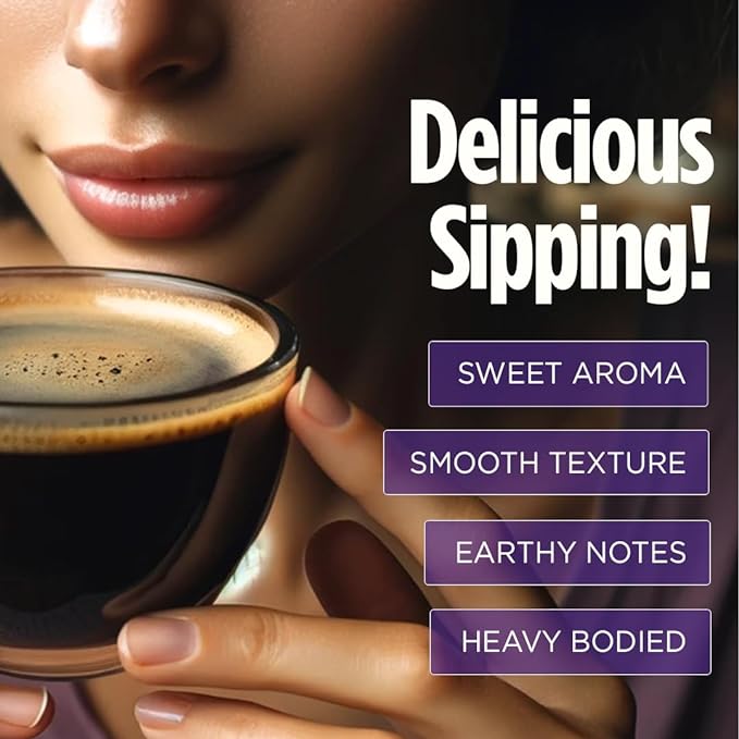 VitaCup Focus Mushroom Coffee Grounds, with Lions Mane, Chaga, B Vitamins, D3, Boost Focus, Immunity, Memory & Clarity, Medium Dark Roast, 100% Arabica Specialty, 20oz, 52 Servings