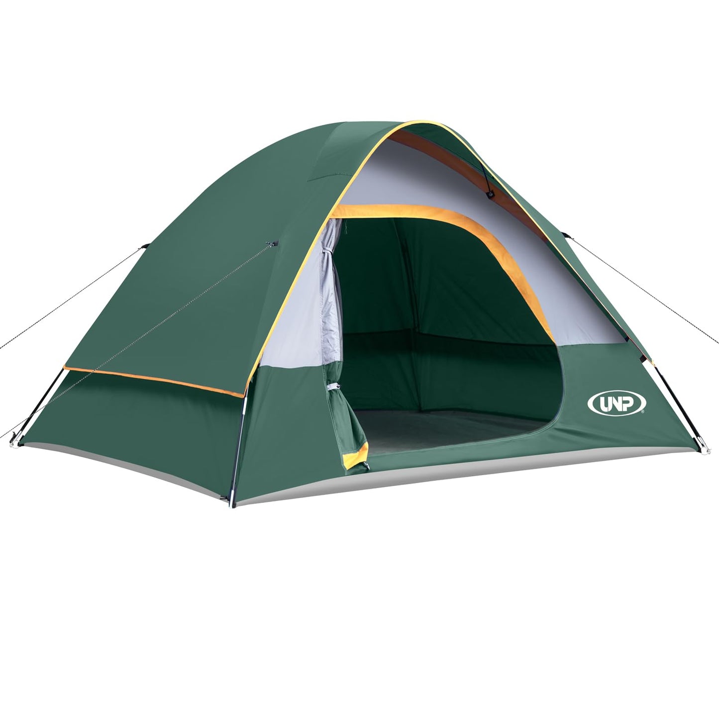 Camping Tent 4 Person, Waterproof Windproof Tent with Rainfly Easy Set up-Portable Dome Tents for Camping
