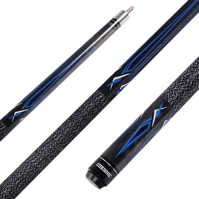 CUESOUL 58 Inch 19oz/20oz Maple Billiard Stick Pool Cue Set 11.5mm/13mm Tip[Weight Adjustable]
