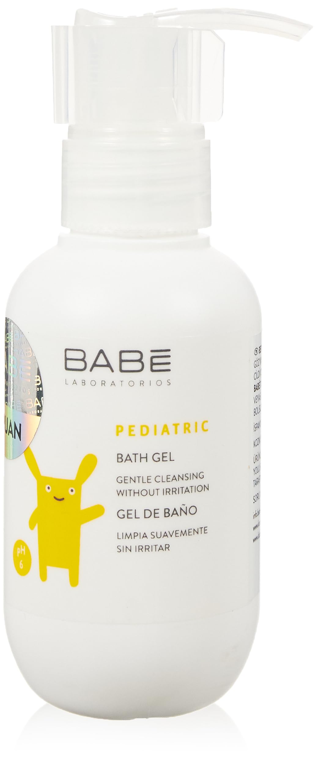 Babe Pediatric Bath Gel 100ml - Gentle, Non-Irritating Formula for Sensitive Baby Skin