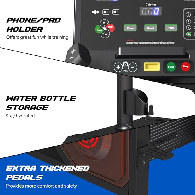 SPART Stair Stepper Machine, Commercial Stair Climber with LED Screen, Stair Exercise Machine with 15 Speed Levels, Speaker, Fan Cooling, Wireless Charge and Safety Key for More Fun in Home Gym