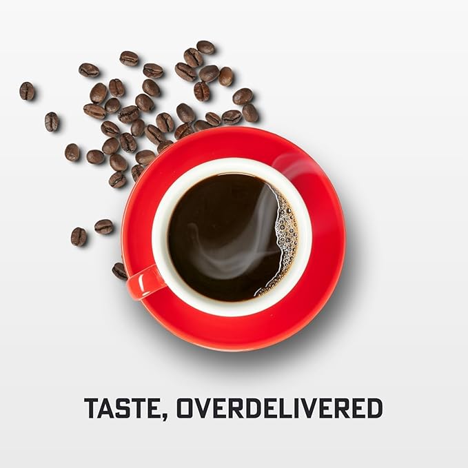 Eight O'Clock Coffee Dark Italian Espresso Ground Coffee, Dark Roast, 21 Ounce (Pack of 1) - Bold & Chocolaty