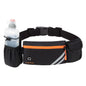 Running Belt with Water Bottle Holder: Detachable Bottle Pouch - Slim Running Belt - Large Capacity No Bounce for Walking(Bottles NOT Included)