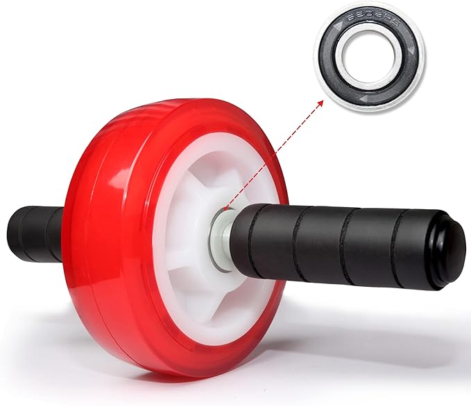 Ab Roller Wheel, Core Exercise Equipment - 880 lbs Weight Capacity, No Noise Ab Wheel for Home Gym Workout