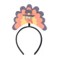Doneace Thanksgiving Turkey Headband Women Fall Party Costume Hair Accessory