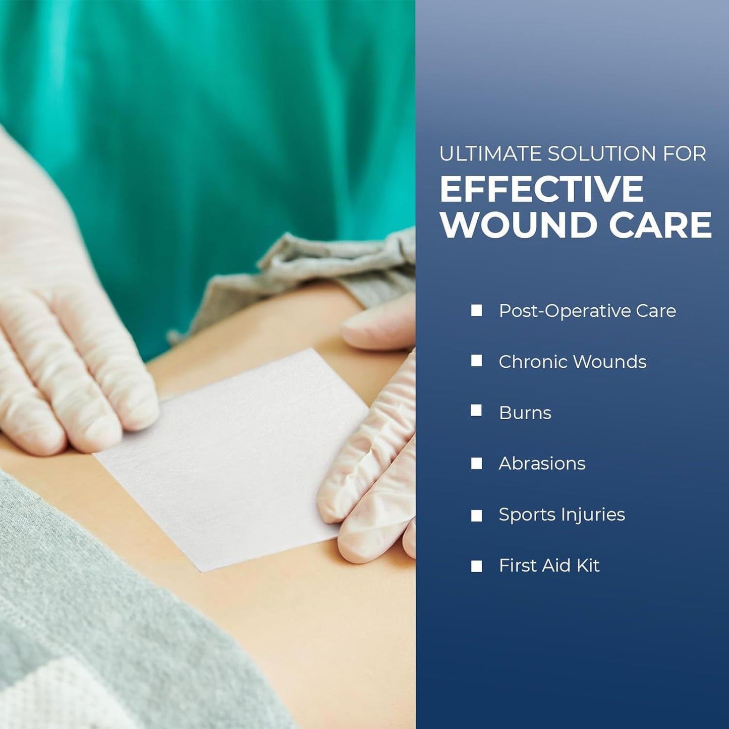 MedPride Sterile Non-Adherent Pads 3"x 4"| Non-Adhesive Wound Dressing | Highly Absorbent & Non-Stick, 100/box, Case of 12 (1200 Count)