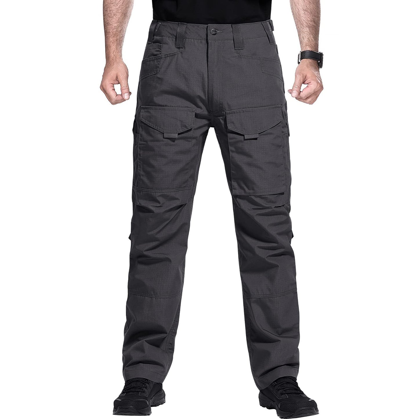 FREE SOLDIER Men's Cargo Pants,Tactical Pants for Men Stretch,Durable Ripstop EDC Work Pants for Hiking