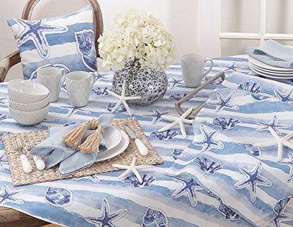 Fennco Styles Watercolor Nautical Blue Tabletop Collection