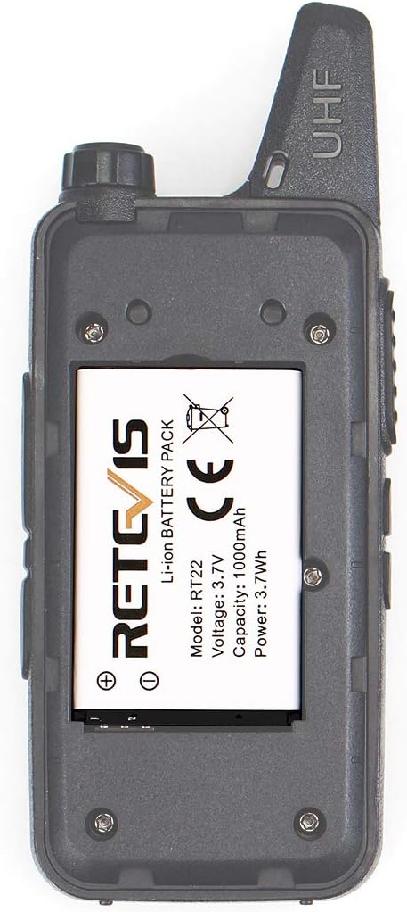 Retevis RT22 RT22S RT15 RT19 walkie talkies Battery Original 3.7V Li-ion Battery 1000mAh Compatible RT22 RT22S RT15 RT19 WLN KD-C1 Walkie Talkies (5 Pack)