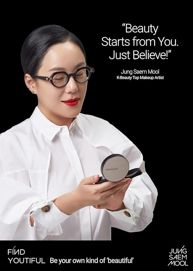 [JUNGSAEMMOOL OFFICIAL] Essential Skin Nuder Cushion (01 Fair) | Refill Not Included | Natural Finish | SPF50 Broad Spectrum | Makeup Artist Brand | Cream Foundation