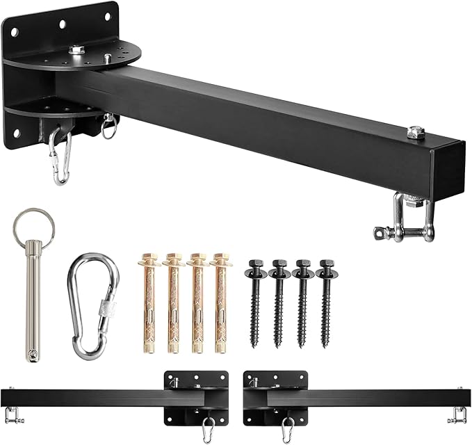 Wall Mount Heavy Bag Hanger, Heavy Duty Punching Bag Stand, Adjustable Heavy-Duty Boxing Bag Wall Bracket for Home or Gym, for Kickboxing Bag, Muay Thai Bag (Supports up to 900Ib)