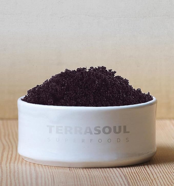 Terrasoul Superfoods Organic Acai Berry Powder, 8 Oz (Pack of 2), Freeze-Dried for Freshness, Omega Fats Boost for Smoothie Bowls, and Antioxidant-Packed Superfoods Recipes