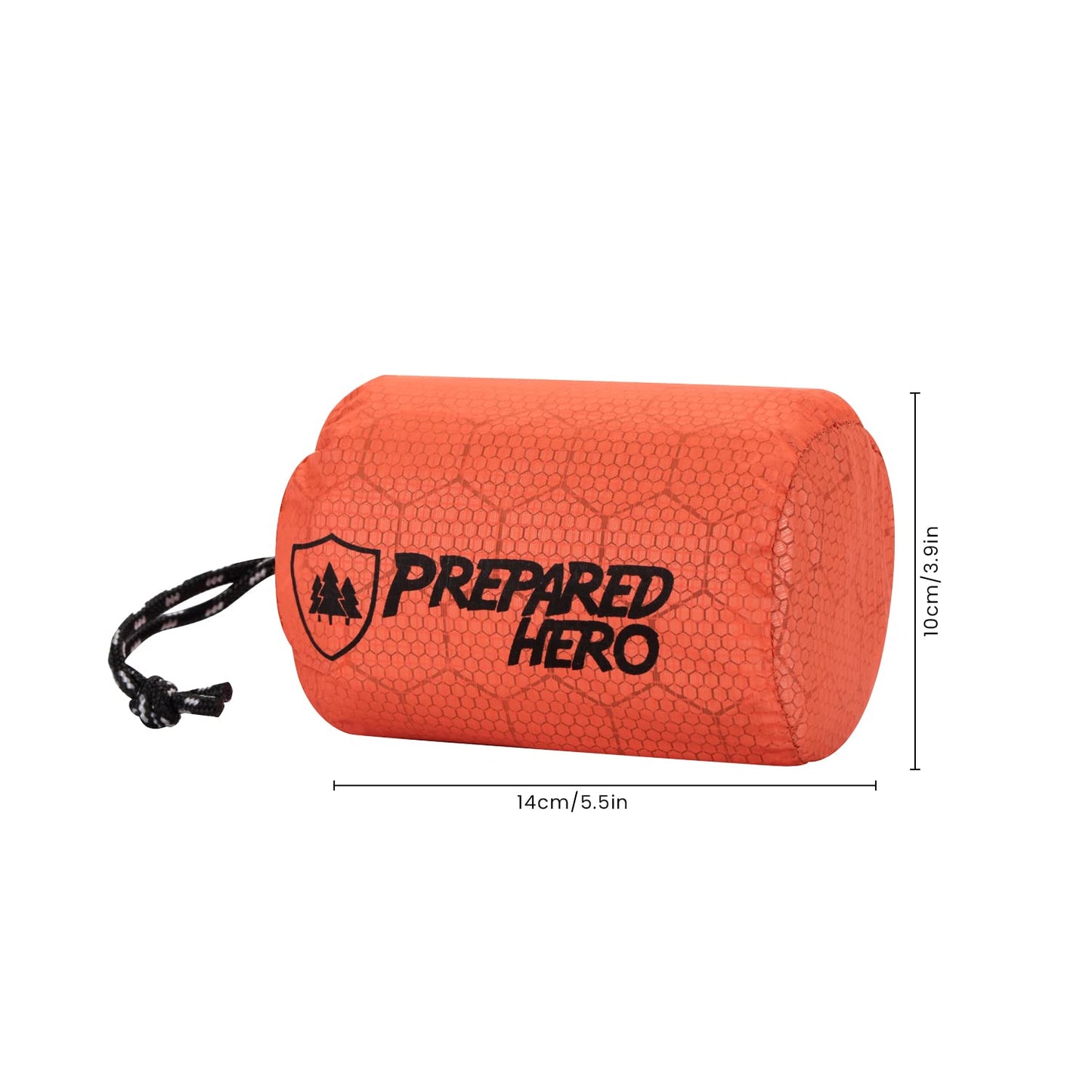 Prepared Hero Survival Bag - Emergency Sleeping Bag, Thermal Bivy Sack for Camping, Hiking, Outdoor. Lightweight, Portable, Survival Shelter.