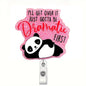 CHAONENG Funny Panda Nurse Badge Reel Retractable Clip Medical Worker ID A54