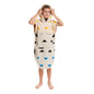 Arcturus Surf Poncho | Hooded Changing Towel & Cover-Up | 100% Cotton Velour | 2-in-1 Design Converts Your Poncho to a Beach Towel (Blackies, Kids)