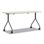 HON Between Nested Multipurpose Tables, Rectangular, 72w x 24d x 29h, Silver Mesh/Loft