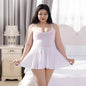 Women's Plus Size Suspender Skirt Suit Underwear