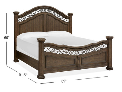 Durango - Wood Panel Bed - Willadeene Brown