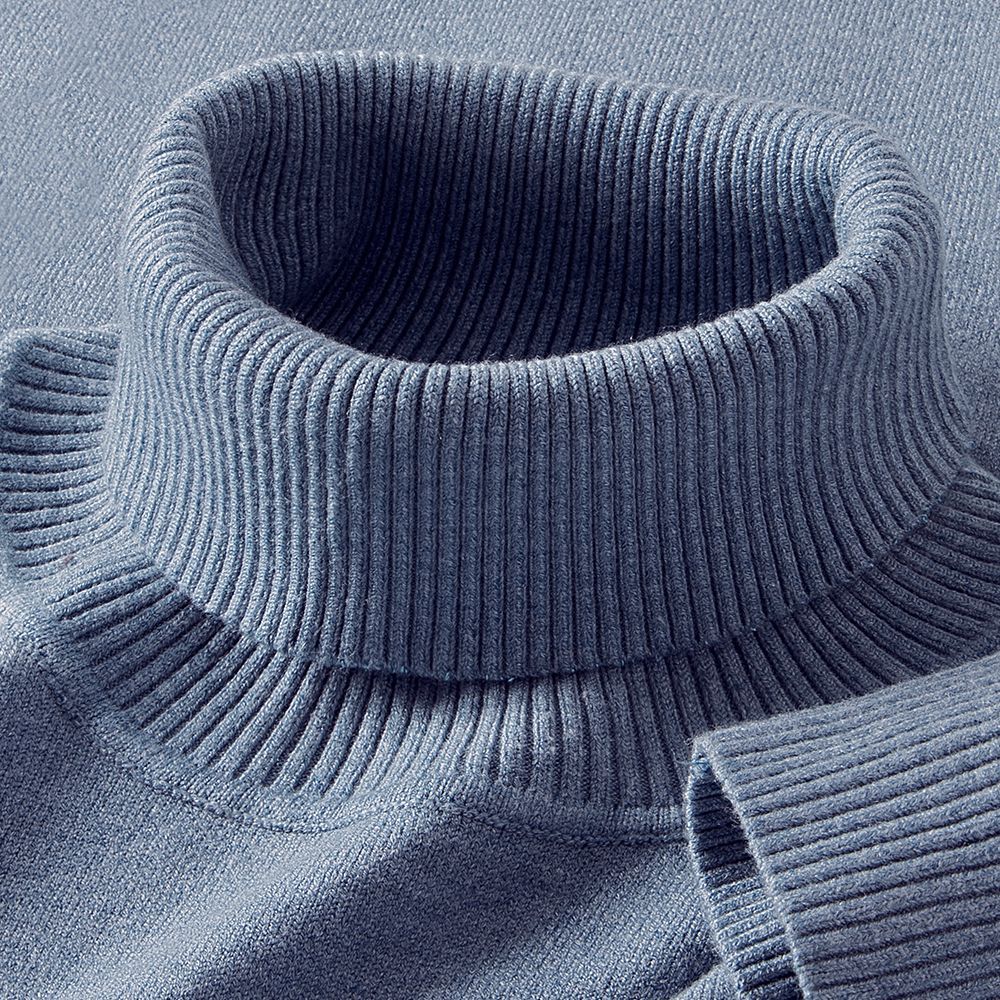Mens Thermal Turtleneck Sweater For Layering Under Knitwear