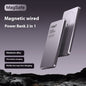 Aluminum Alloy Ultra-thin Double Pop-up Window Creative Magnetic Fast Charging Small Light Power Digital Display Mobile Power Supply