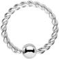 16G 5/16 Seriously Twisted BCR Captive Ring