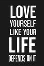 Love Yourself Like Your Life Depends On It: Love Yourself gift Birthday/ Valentine's Day /Anniversary for friendS. Coworker, FAMILY. 2020 motivational - Paperback