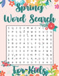 Spring Word Search For Kids: Hello Spring Word Search Puzzle Book Gift for Spring Season Lover - Paperback