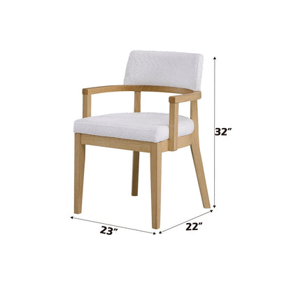 Kasem - Arm Chair (Set of 2) - Gorge Fabric & Oak