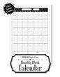 Monthly Blank Calendar: 8.5x11 Undated Calendar Fillable Templates for Office, School or Home, Sun-Sat, Pages For Notes And To-Do Agenda - Paperback