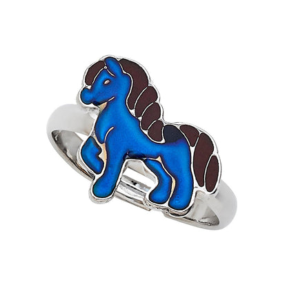 AWST Int'l Colorful Horses Mood Ring Display