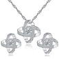 Eternal Star Necklace Earrings Jewelry Set