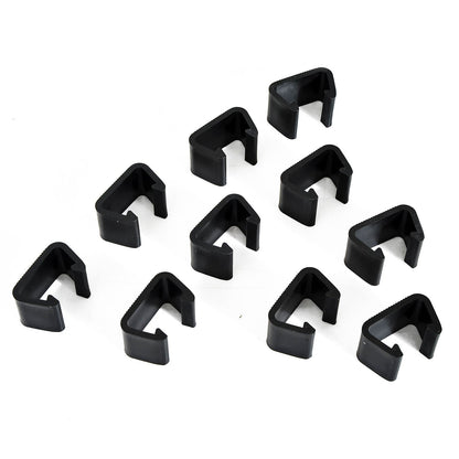 Outdoor Sectional Connector Clips Nylon Black Set of 10 Windproof
