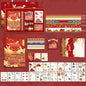 Ancient Style Hand Book Tape Stickers Sticky Notes Gift Box