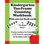 Kindergarten Ten-Frame Counting Workbook: With Cut-Out Flash Cards - Paperback