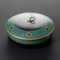 Porcelain Hand-painted Gilded Pu'er Tea Cake Caddy (Two-Piece)