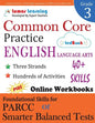 Common Core Practice - 3rd Grade English Language Arts: Workbooks to Prepare for the PARCC or Smarter Balanced Test - Paperback