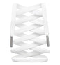 LitLaces - Premium Flat Cotton Shoe Laces Replacement for Air Jordan Nike Dunk Air Force 1 Converse & Casual Shoes (White/Silver 72")