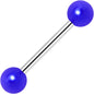 Royal Blue Pearlescent Acrylic Ball End Barbell Tongue Ring