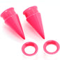 Pink 2 in 1 Interchangeable Screw Fit Plug and Taper Set