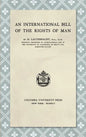 An International Bill of the Rights of Man (1945) - Hardcover