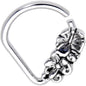 16G 5/16 Flowery Fun Ellipse Septum Ring